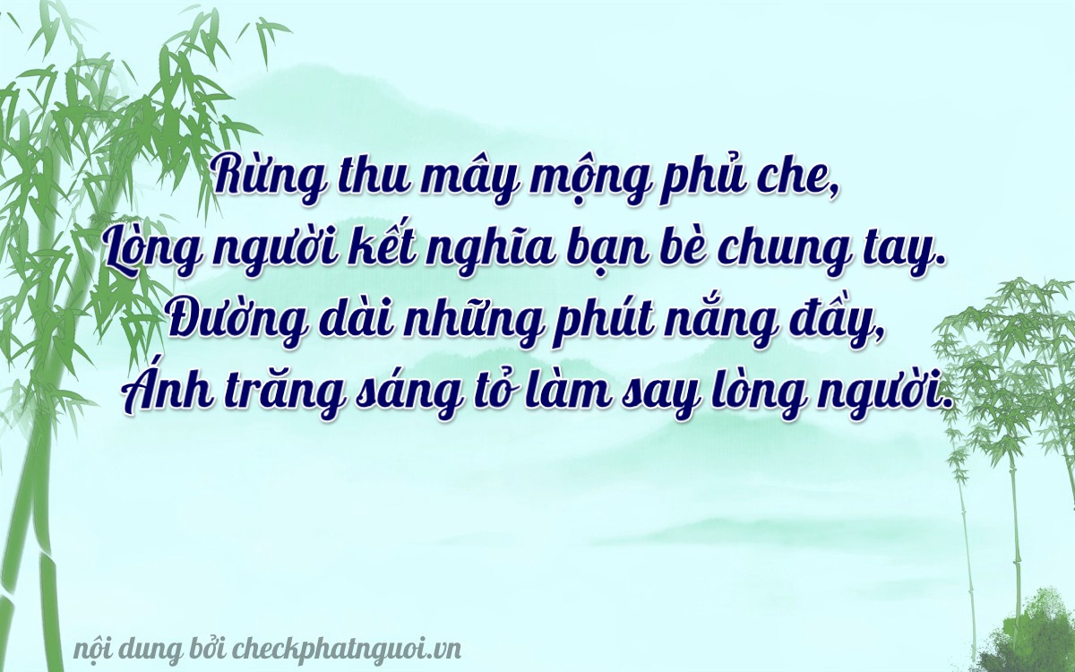 Bài thơ ý nghĩa cho <b>biển số 17A-21282</b> tại website checkphatnguoi.vn