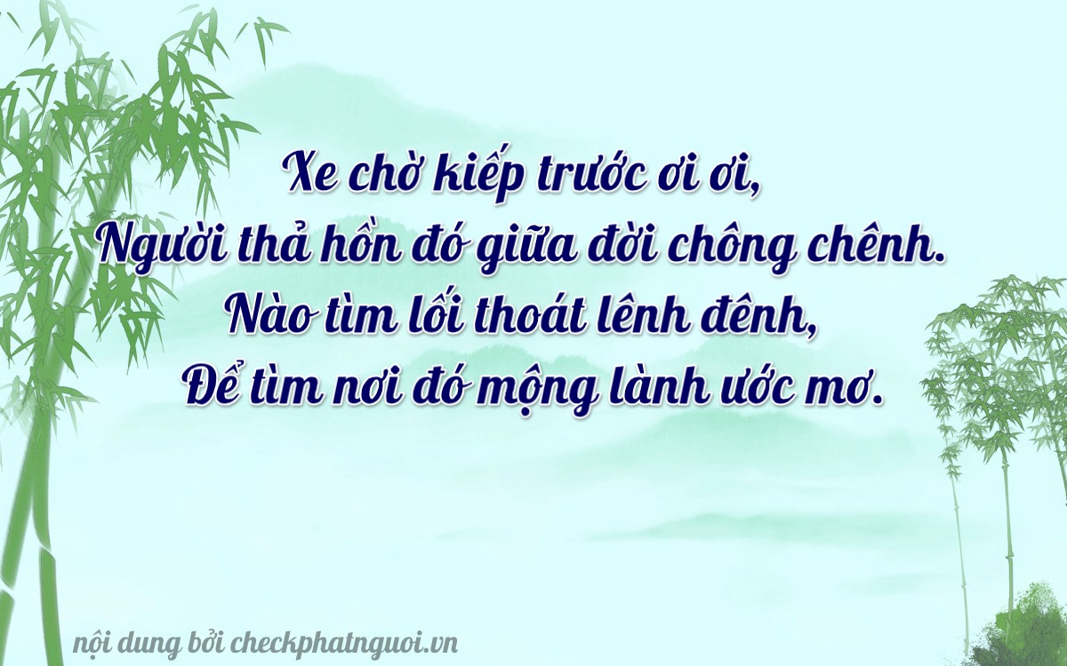 Bài thơ ý nghĩa cho <b>biển số 17A-24638</b> tại website checkphatnguoi.vn