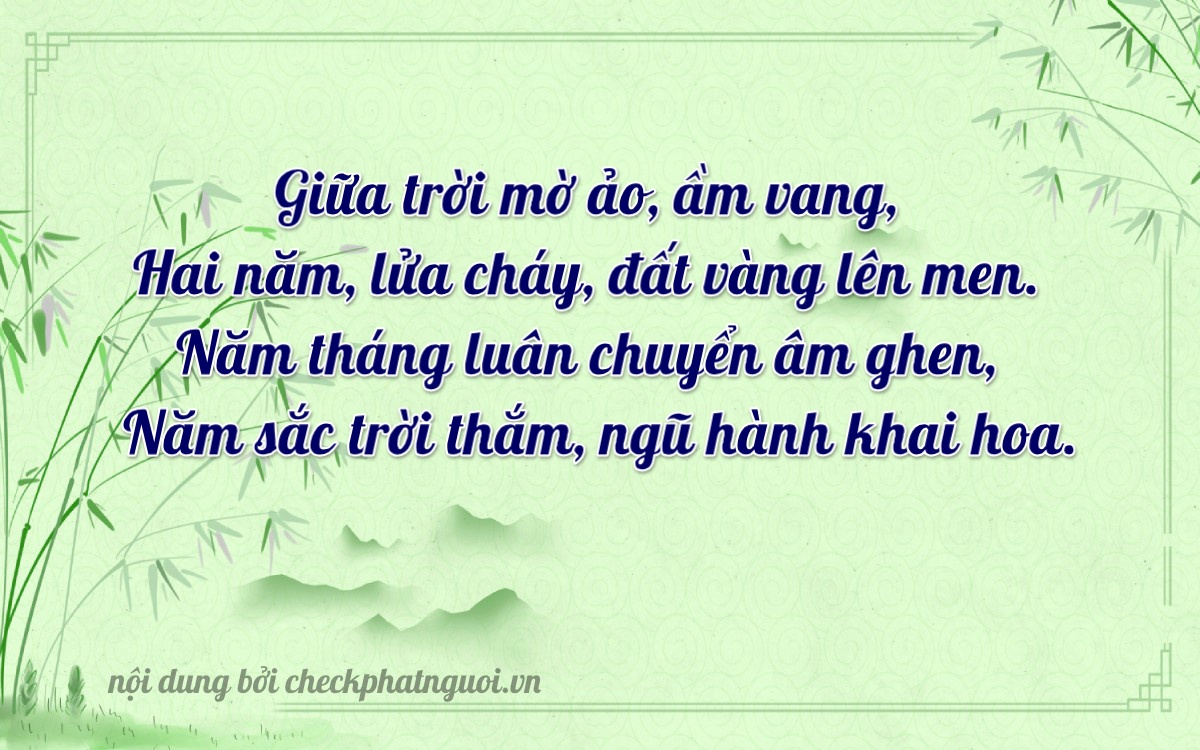 Bài thơ ý nghĩa cho <b>biển số 17A-25695</b> tại website checkphatnguoi.vn