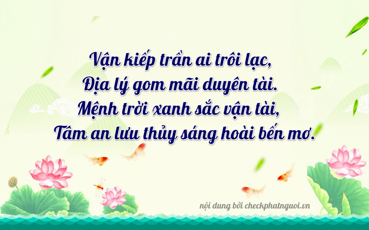 Bài thơ ý nghĩa cho <b>biển số 17A-28119</b> tại website checkphatnguoi.vn