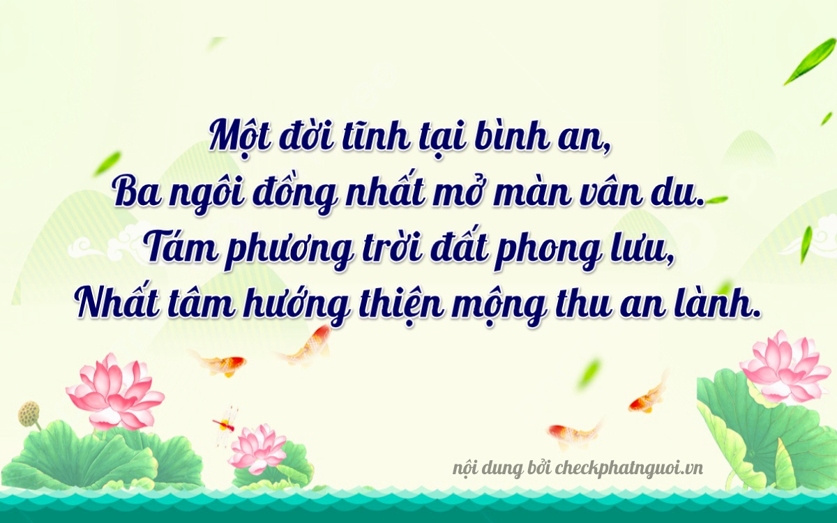 Bài thơ ý nghĩa cho <b>biển số 17A-31819</b> tại website checkphatnguoi.vn