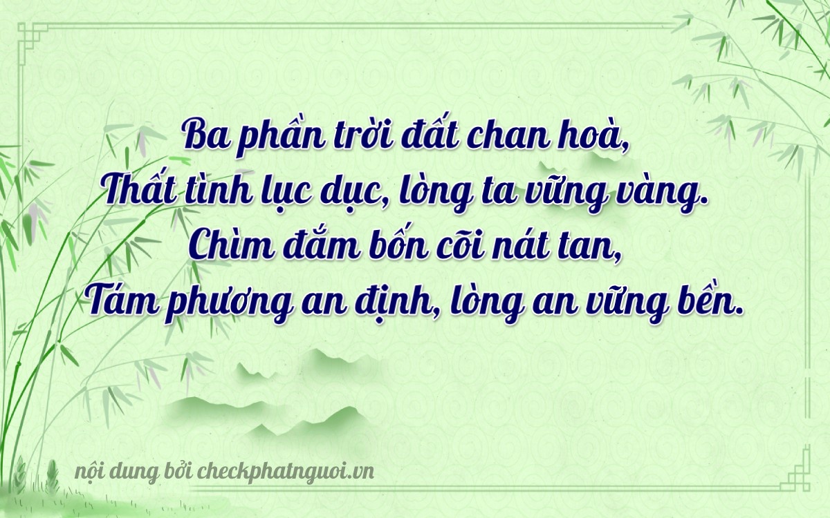 Bài thơ ý nghĩa cho <b>biển số 17A-33748</b> tại website checkphatnguoi.vn