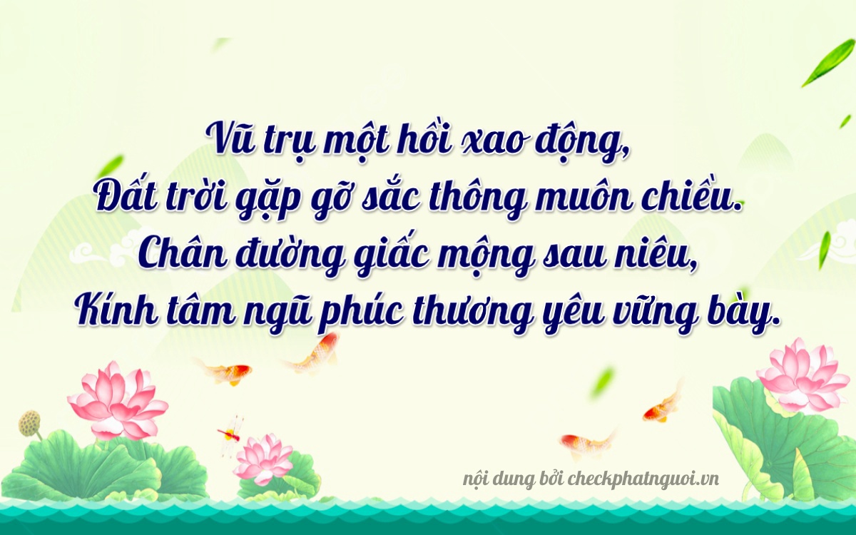 Bài thơ ý nghĩa cho <b>biển số 17A-34401</b> tại website checkphatnguoi.vn