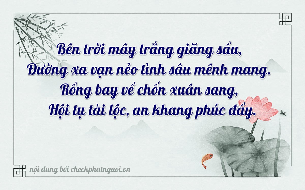 Bài thơ ý nghĩa cho <b>biển số 17A-35891</b> tại website checkphatnguoi.vn