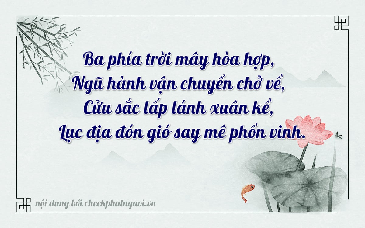 Bài thơ ý nghĩa cho <b>biển số 17A-35936</b> tại website checkphatnguoi.vn