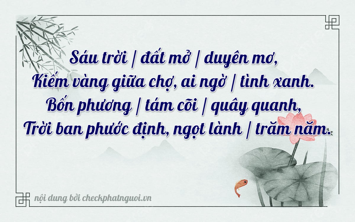 Bài thơ ý nghĩa cho <b>biển số 17A-36451</b> tại website checkphatnguoi.vn