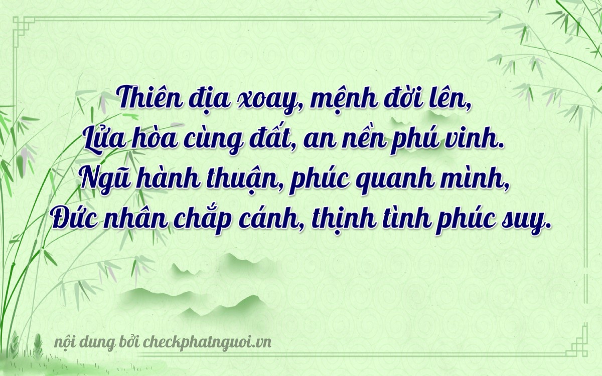 Bài thơ ý nghĩa cho <b>biển số 17A-37268</b> tại website checkphatnguoi.vn