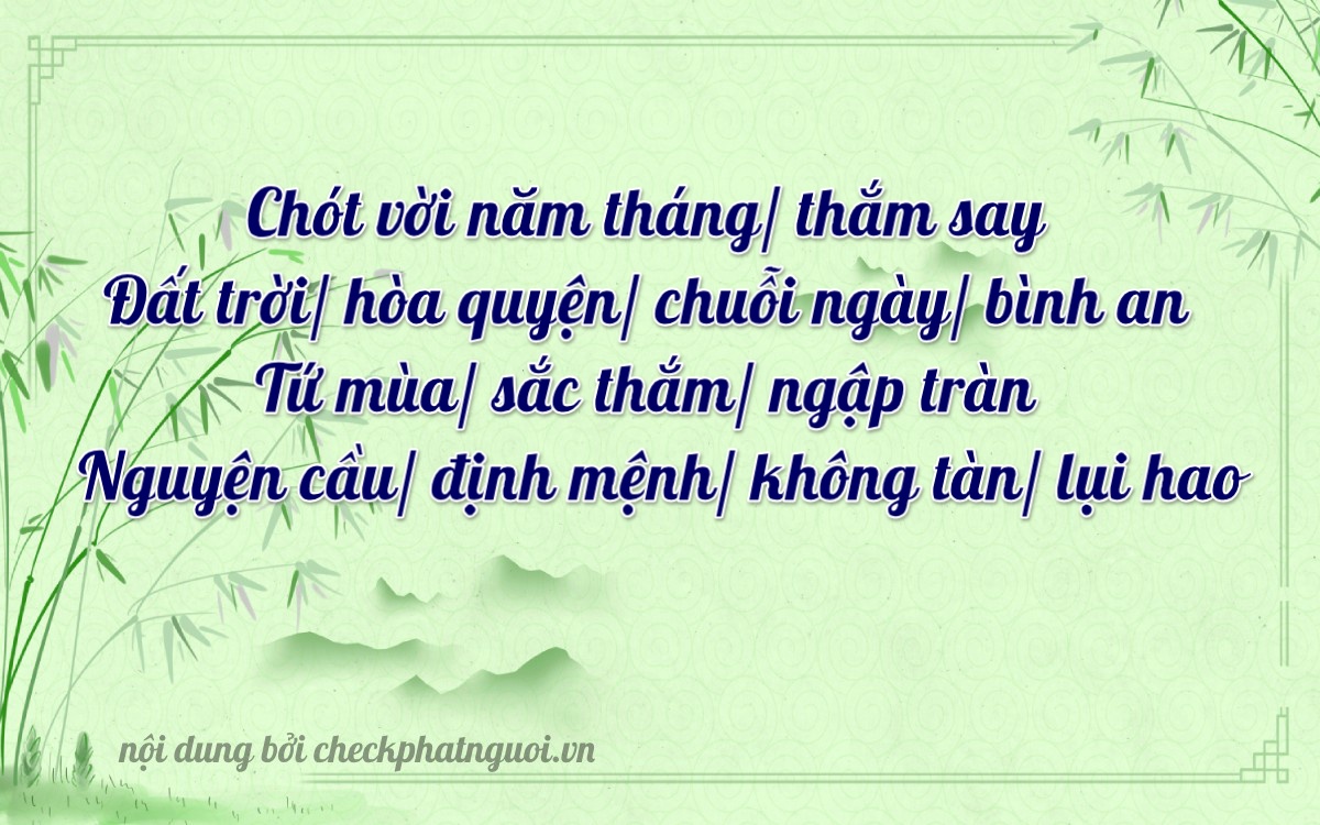 Bài thơ ý nghĩa cho <b>biển số 17A-38287</b> tại website checkphatnguoi.vn