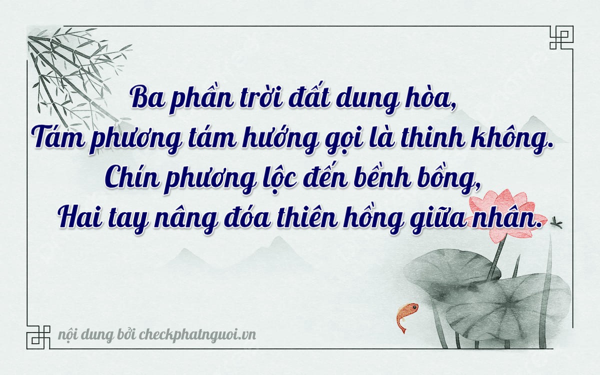 Bài thơ ý nghĩa cho <b>biển số 17A-38922</b> tại website checkphatnguoi.vn