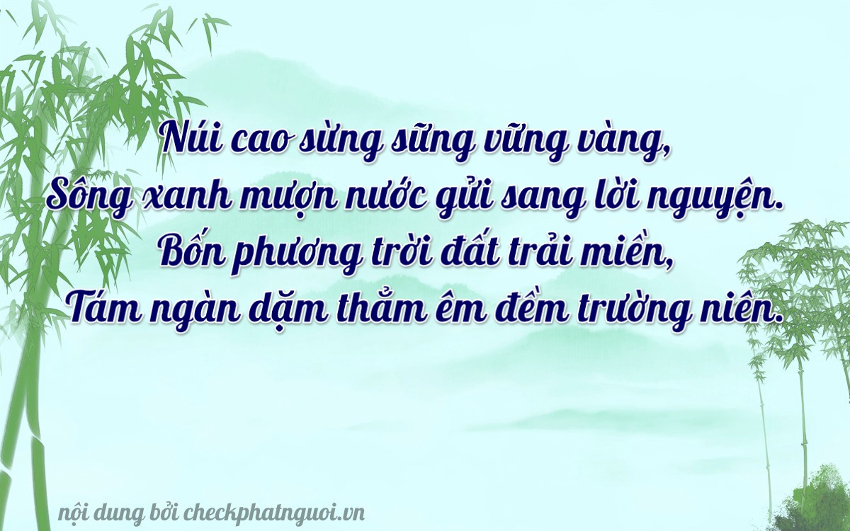 Bài thơ ý nghĩa cho <b>biển số 17A-38978</b> tại website checkphatnguoi.vn