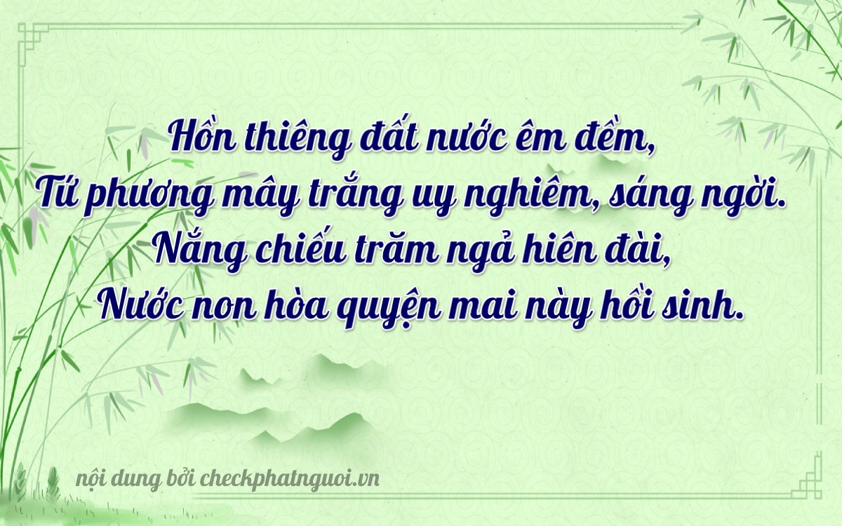 Bài thơ ý nghĩa cho <b>biển số 17A-40893</b> tại website checkphatnguoi.vn