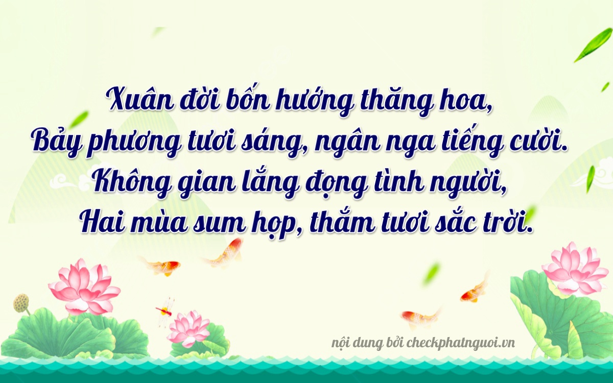 Bài thơ ý nghĩa cho <b>biển số 17A-41027</b> tại website checkphatnguoi.vn