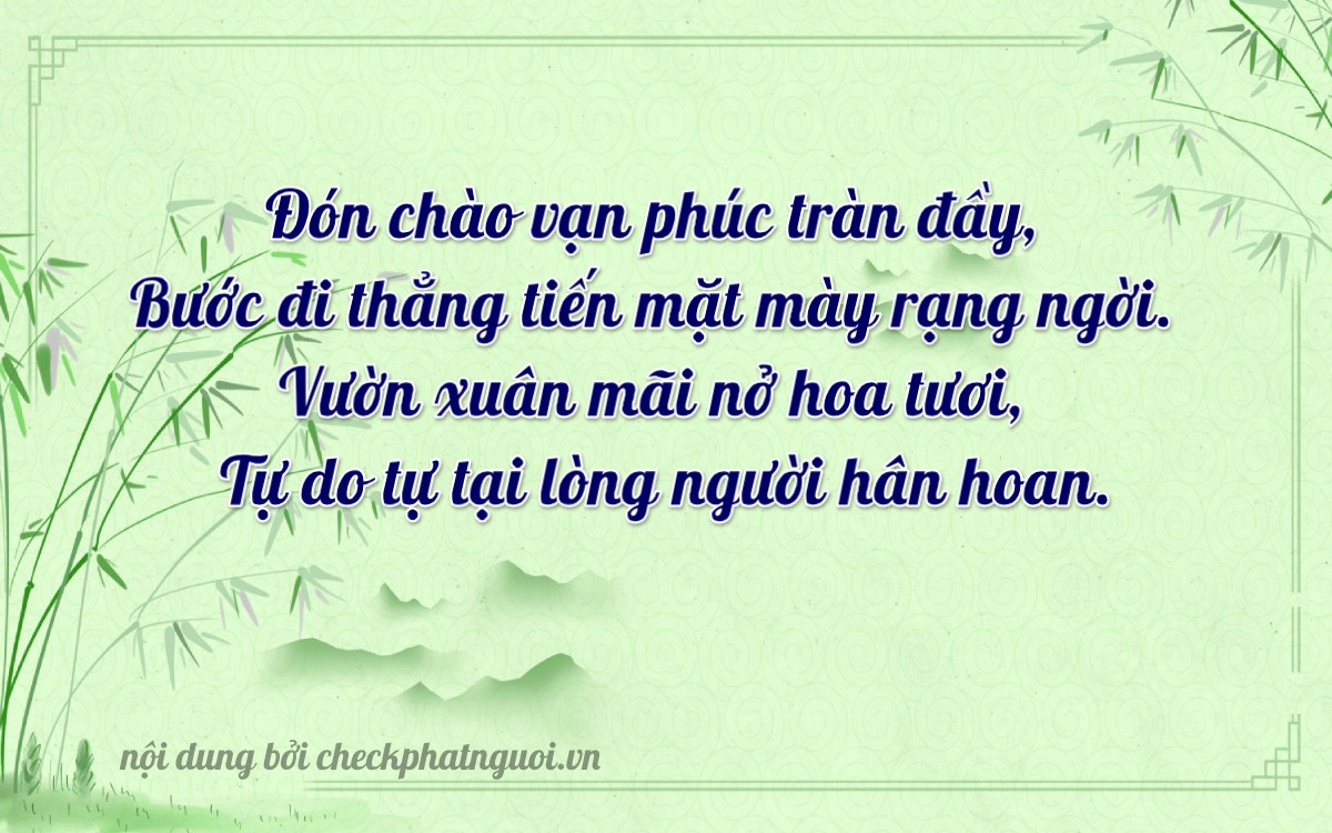 Bài thơ ý nghĩa cho <b>biển số 17A-42664</b> tại website checkphatnguoi.vn