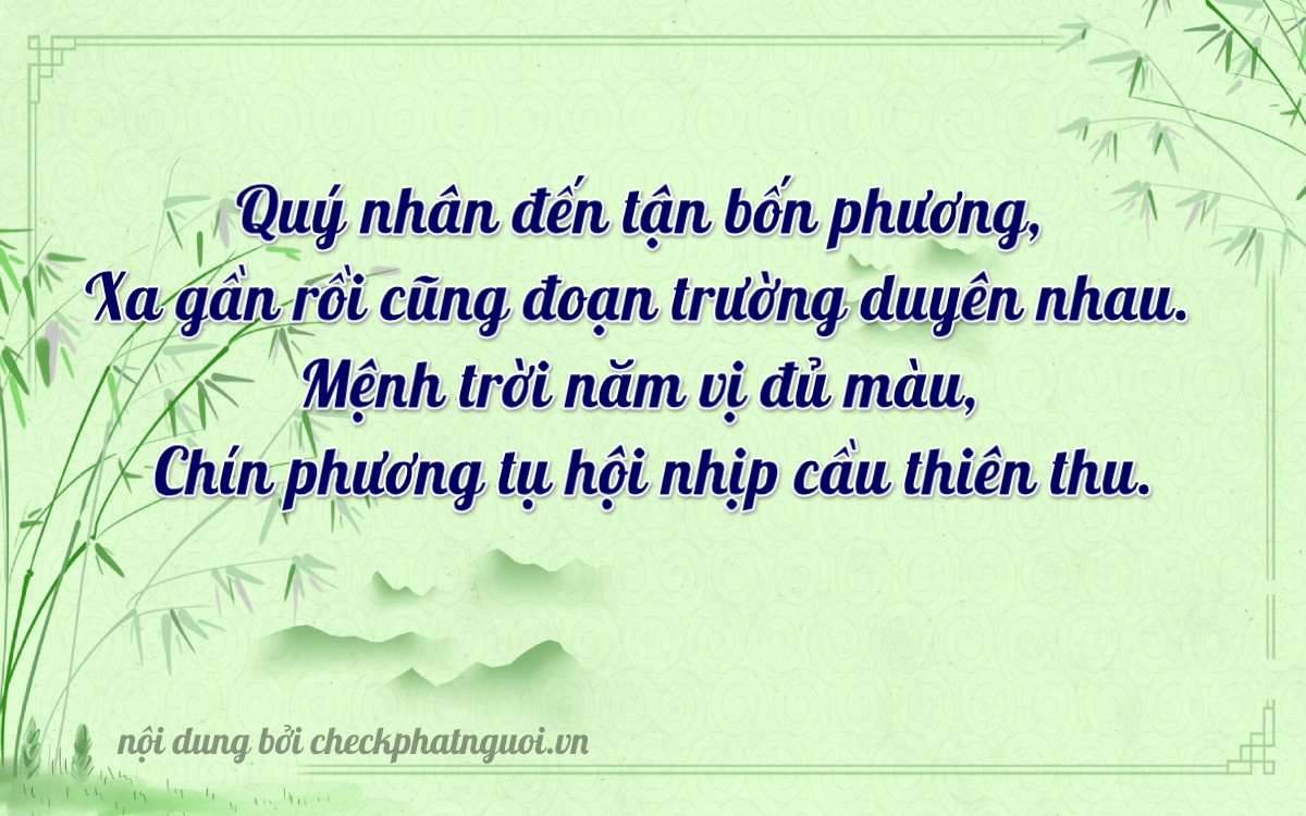 Bài thơ ý nghĩa cho <b>biển số 17A-43395</b> tại website checkphatnguoi.vn