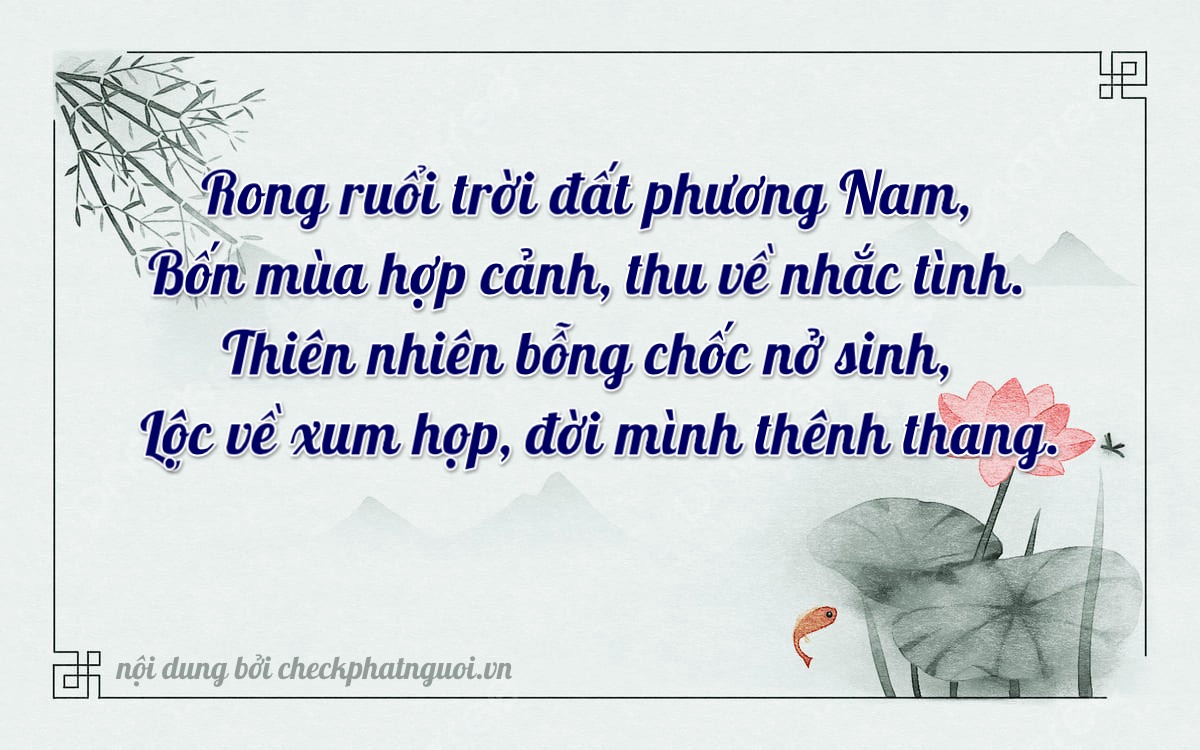 Bài thơ ý nghĩa cho <b>biển số 17A-43717</b> tại website checkphatnguoi.vn