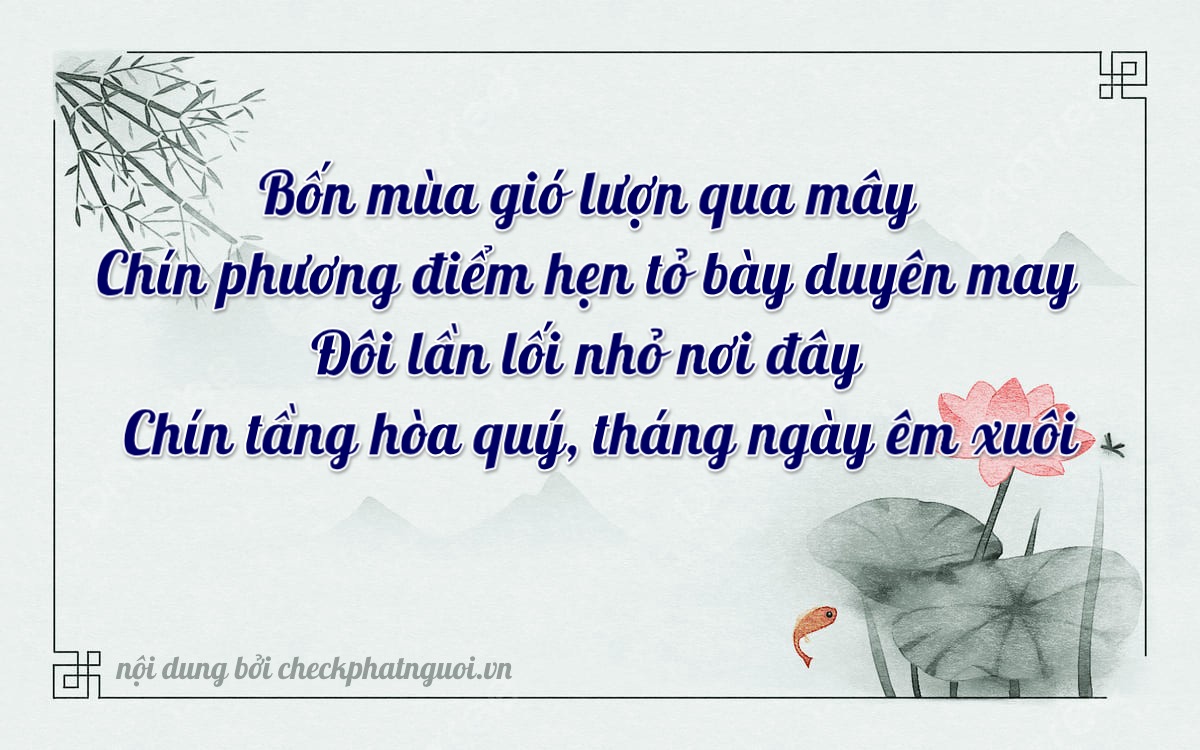 Bài thơ ý nghĩa cho <b>biển số 17A-44629</b> tại website checkphatnguoi.vn