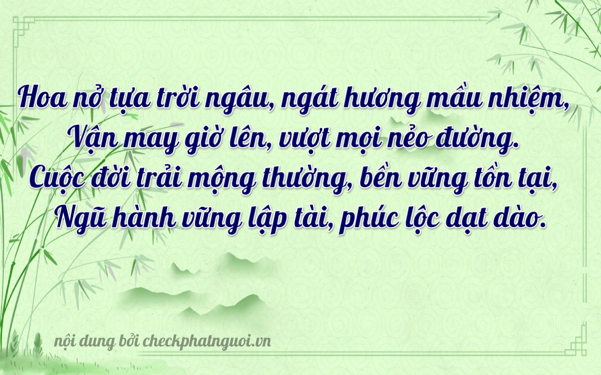Bài thơ ý nghĩa cho <b>biển số 17A-45557</b> tại website checkphatnguoi.vn