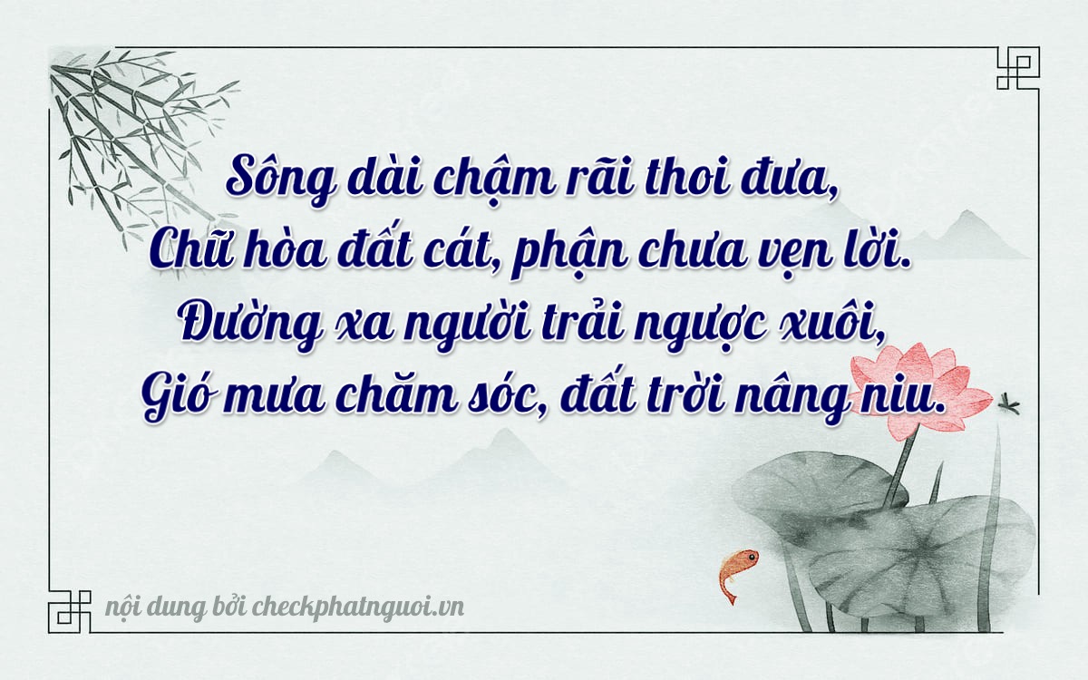 Bài thơ ý nghĩa cho <b>biển số 17A-46810</b> tại website checkphatnguoi.vn