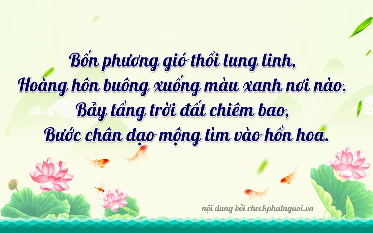 Bài thơ ý nghĩa cho <b>biển số 17A-47434</b> tại website checkphatnguoi.vn