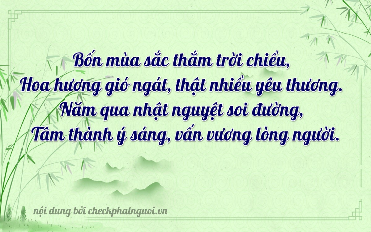 Bài thơ ý nghĩa cho <b>biển số 17A-47525</b> tại website checkphatnguoi.vn