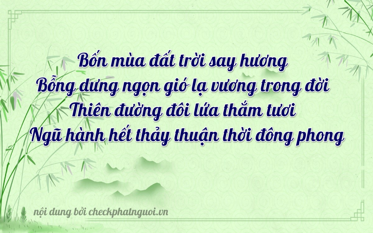 Bài thơ ý nghĩa cho <b>biển số 17A-47758</b> tại website checkphatnguoi.vn