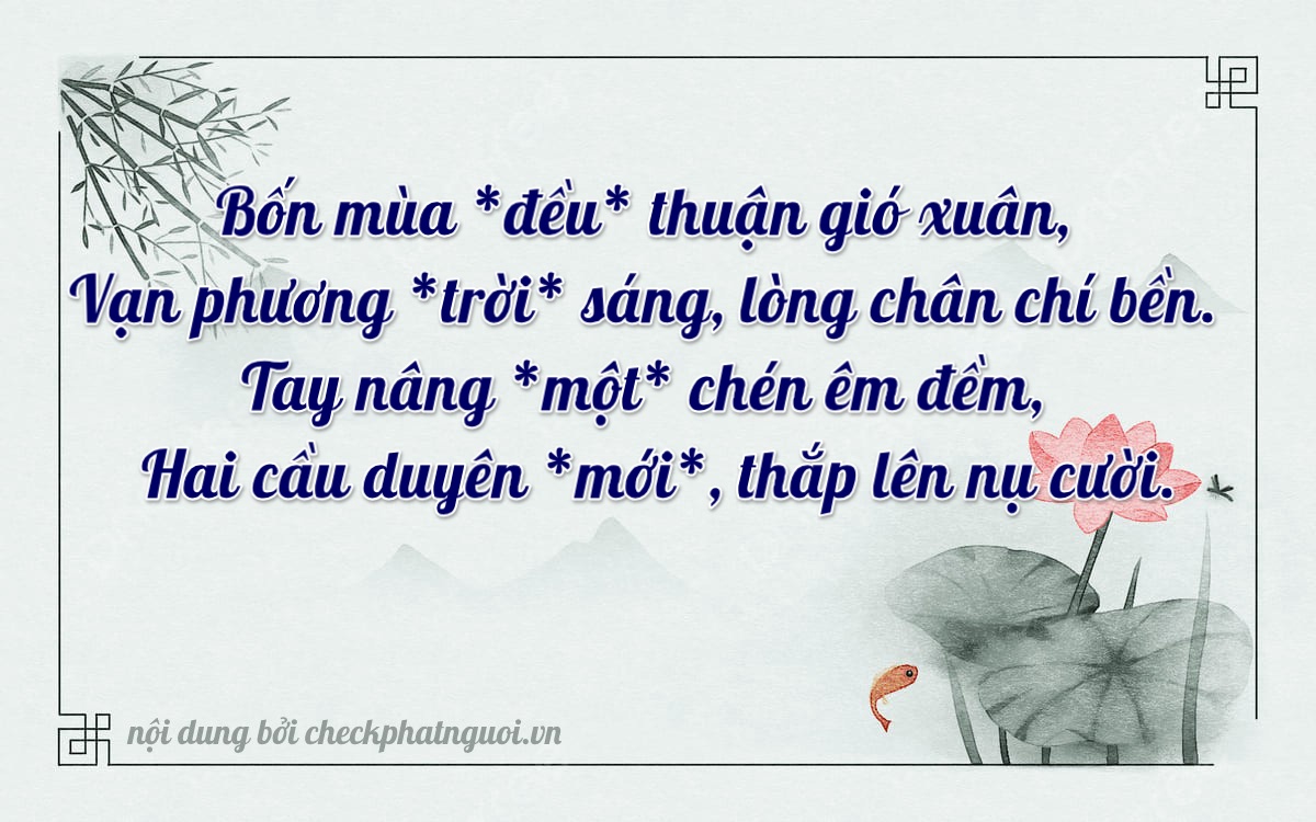 Bài thơ ý nghĩa cho <b>biển số 17A-49272</b> tại website checkphatnguoi.vn
