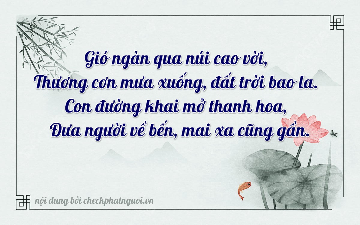 Bài thơ ý nghĩa cho <b>biển số 17A-50327</b> tại website checkphatnguoi.vn