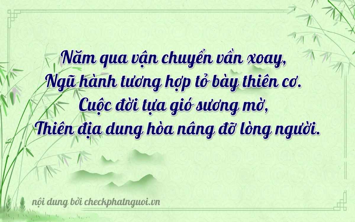 Bài thơ ý nghĩa cho <b>biển số 17A-50429</b> tại website checkphatnguoi.vn