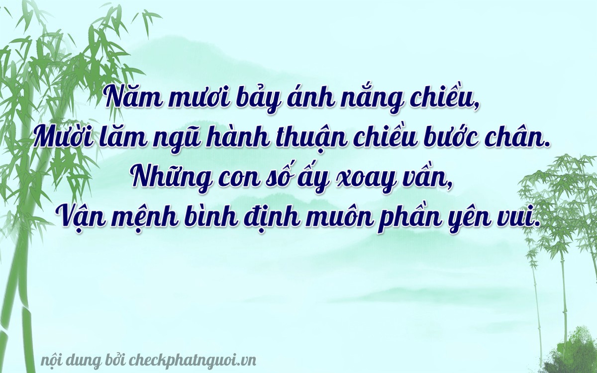 Bài thơ ý nghĩa cho <b>biển số 17A-57150</b> tại website checkphatnguoi.vn