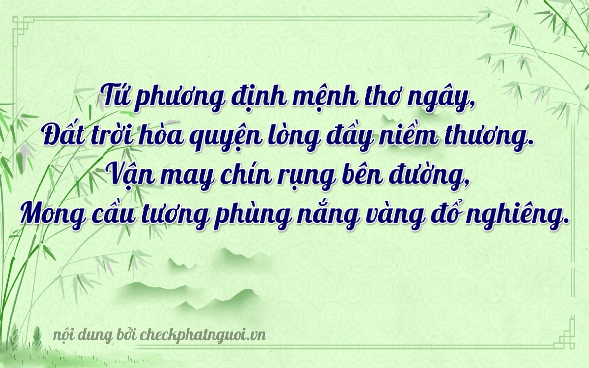 Bài thơ ý nghĩa cho <b>biển số 17AA-04386</b> tại website checkphatnguoi.vn
