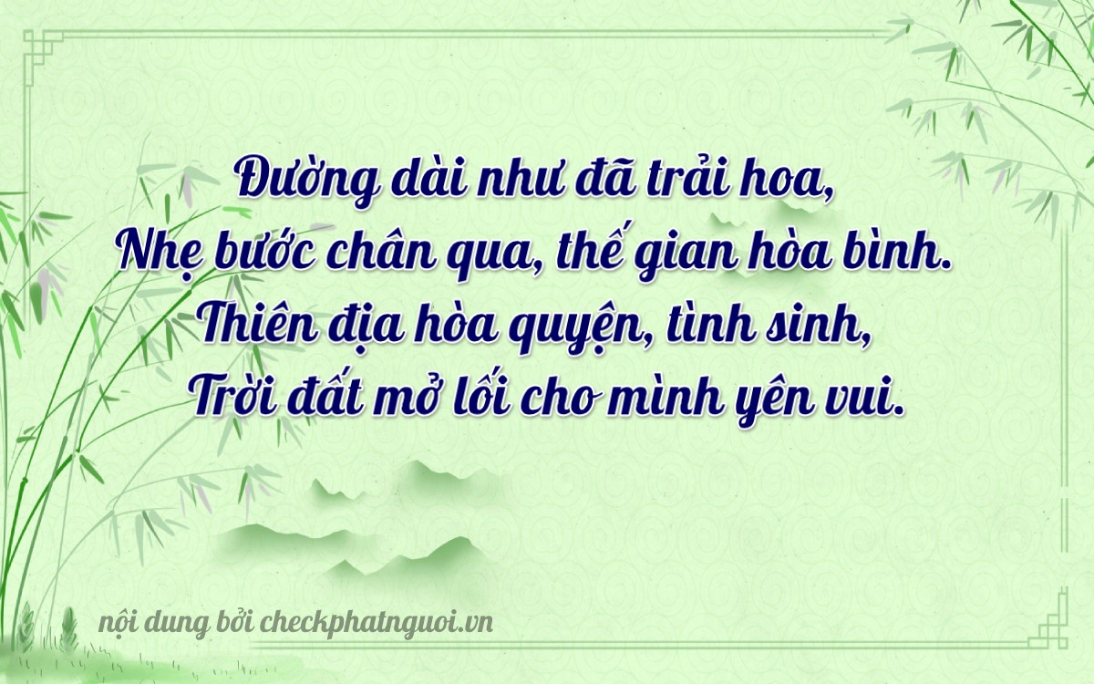 Bài thơ ý nghĩa cho <b>biển số 17AA-04505</b> tại website checkphatnguoi.vn