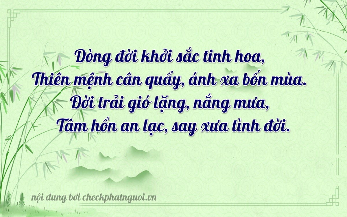 Bài thơ ý nghĩa cho <b>biển số 17AA-04661</b> tại website checkphatnguoi.vn