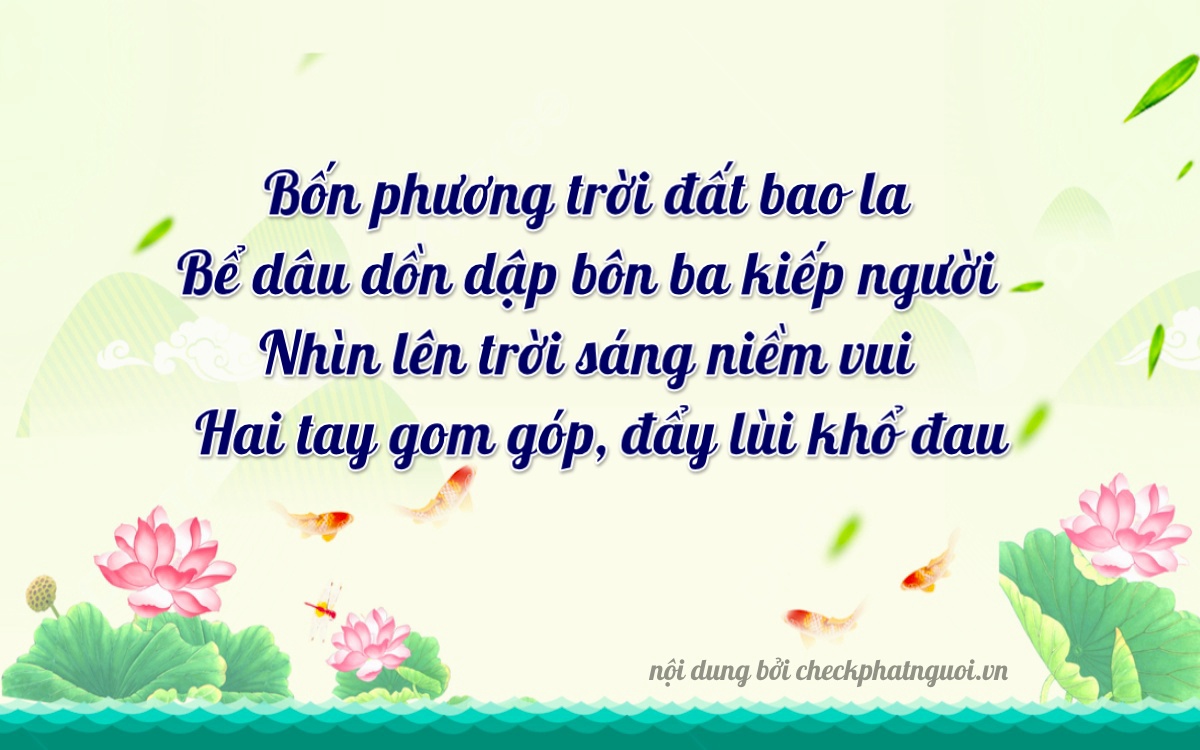 Bài thơ ý nghĩa cho <b>biển số 17AA-44852</b> tại website checkphatnguoi.vn