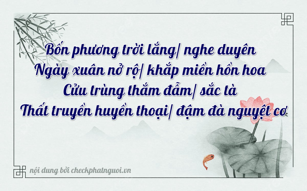 Bài thơ ý nghĩa cho <b>biển số 17AA-46987</b> tại website checkphatnguoi.vn