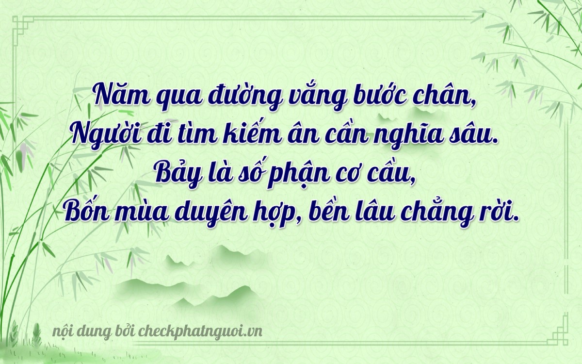 Bài thơ ý nghĩa cho <b>biển số 17AA-55777</b> tại website checkphatnguoi.vn