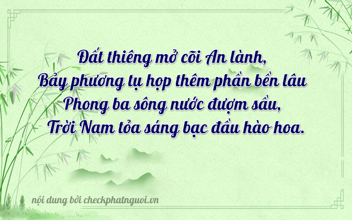 Bài thơ ý nghĩa cho <b>biển số 17AA-74777</b> tại website checkphatnguoi.vn