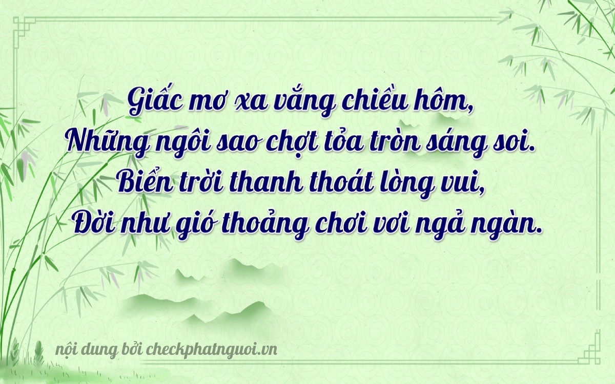 Bài thơ ý nghĩa cho <b>biển số 17AB-15349</b> tại website checkphatnguoi.vn