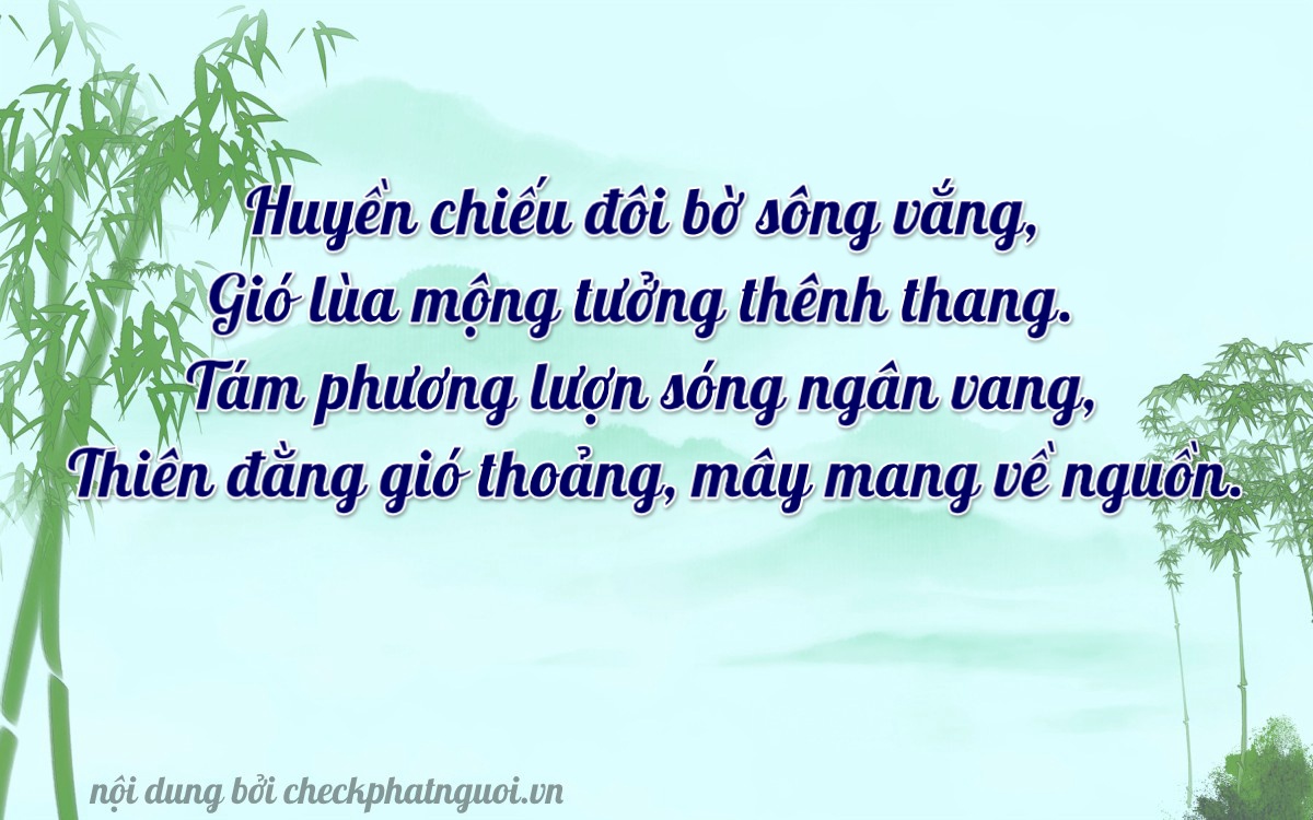 Bài thơ ý nghĩa cho <b>biển số 17AD-02863</b> tại website checkphatnguoi.vn