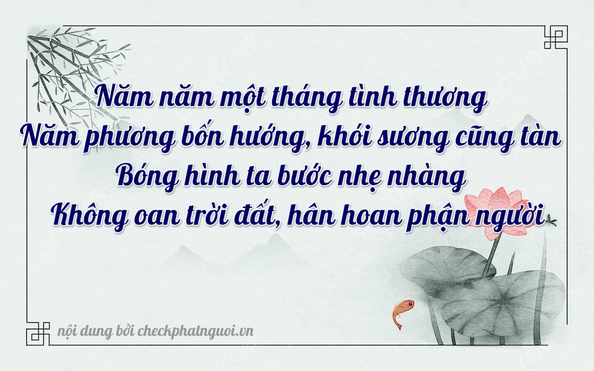 Bài thơ ý nghĩa cho <b>biển số 17AD-05401</b> tại website checkphatnguoi.vn