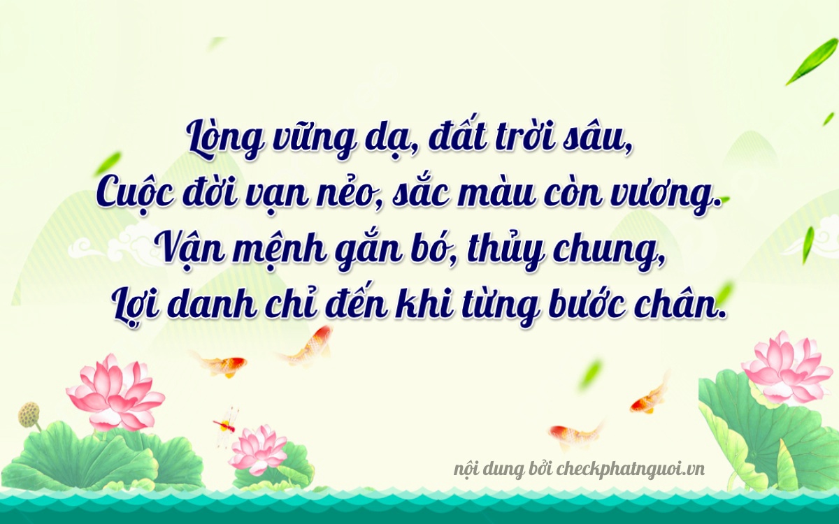 Bài thơ ý nghĩa cho <b>biển số 17AE-05007</b> tại website checkphatnguoi.vn