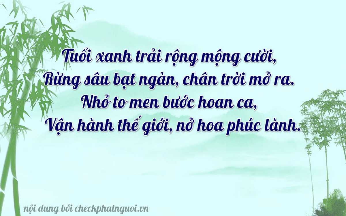 Bài thơ ý nghĩa cho <b>biển số 17AF-06301</b> tại website checkphatnguoi.vn