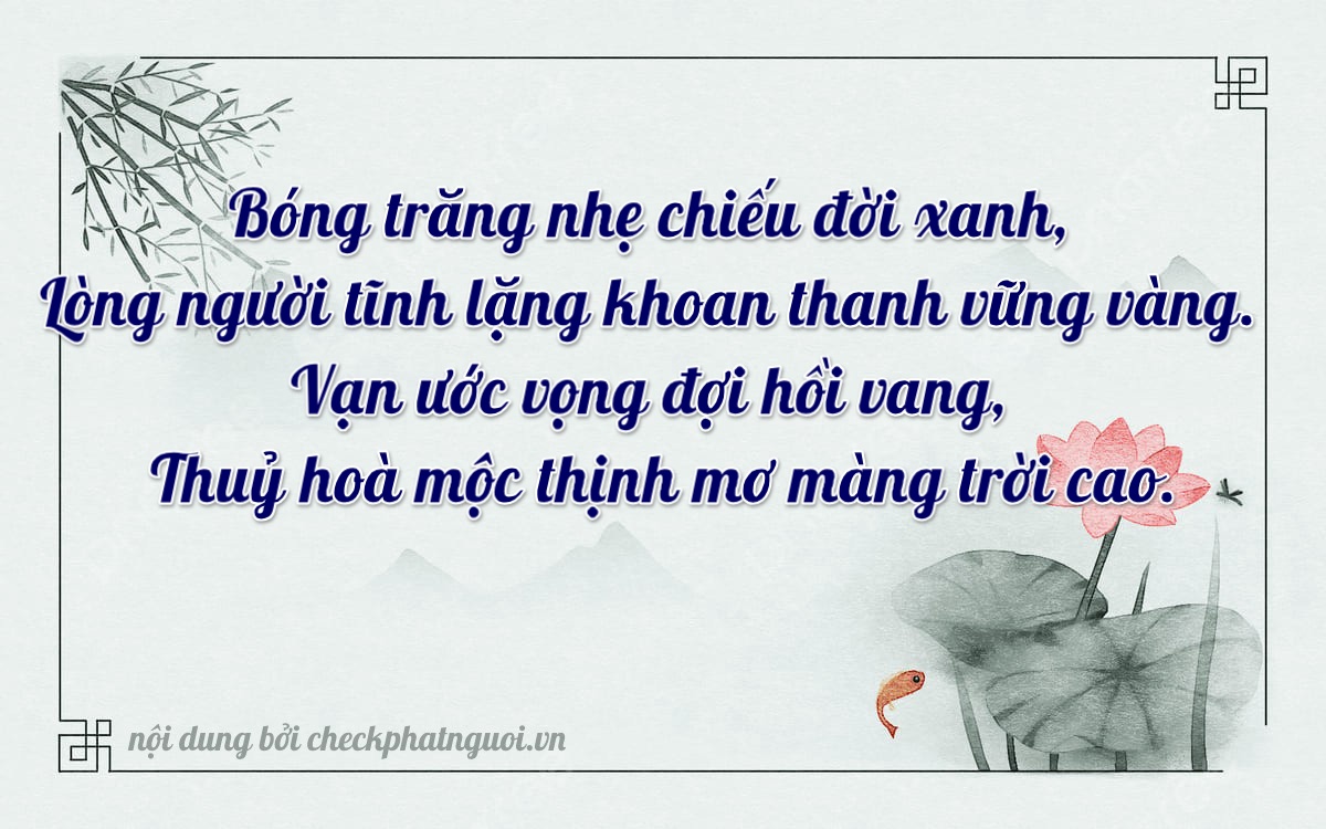Bài thơ ý nghĩa cho <b>biển số 17AH-02626</b> tại website checkphatnguoi.vn