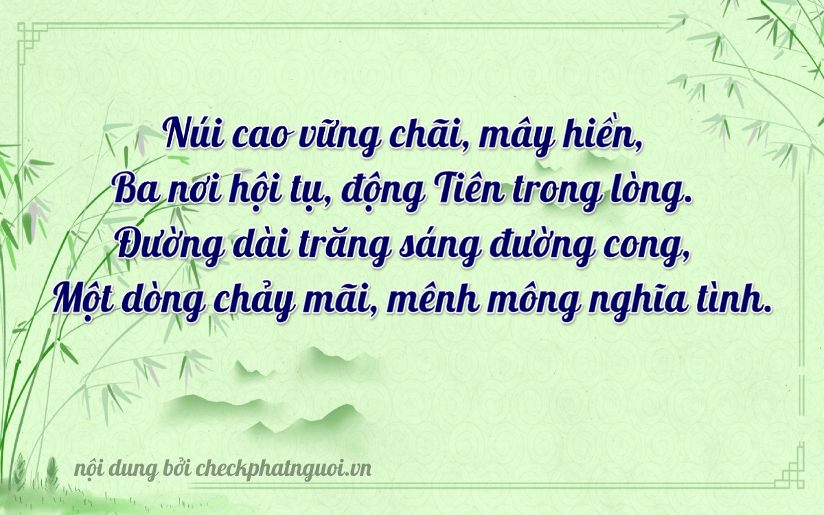 Bài thơ ý nghĩa cho <b>biển số 17AK-03216</b> tại website checkphatnguoi.vn