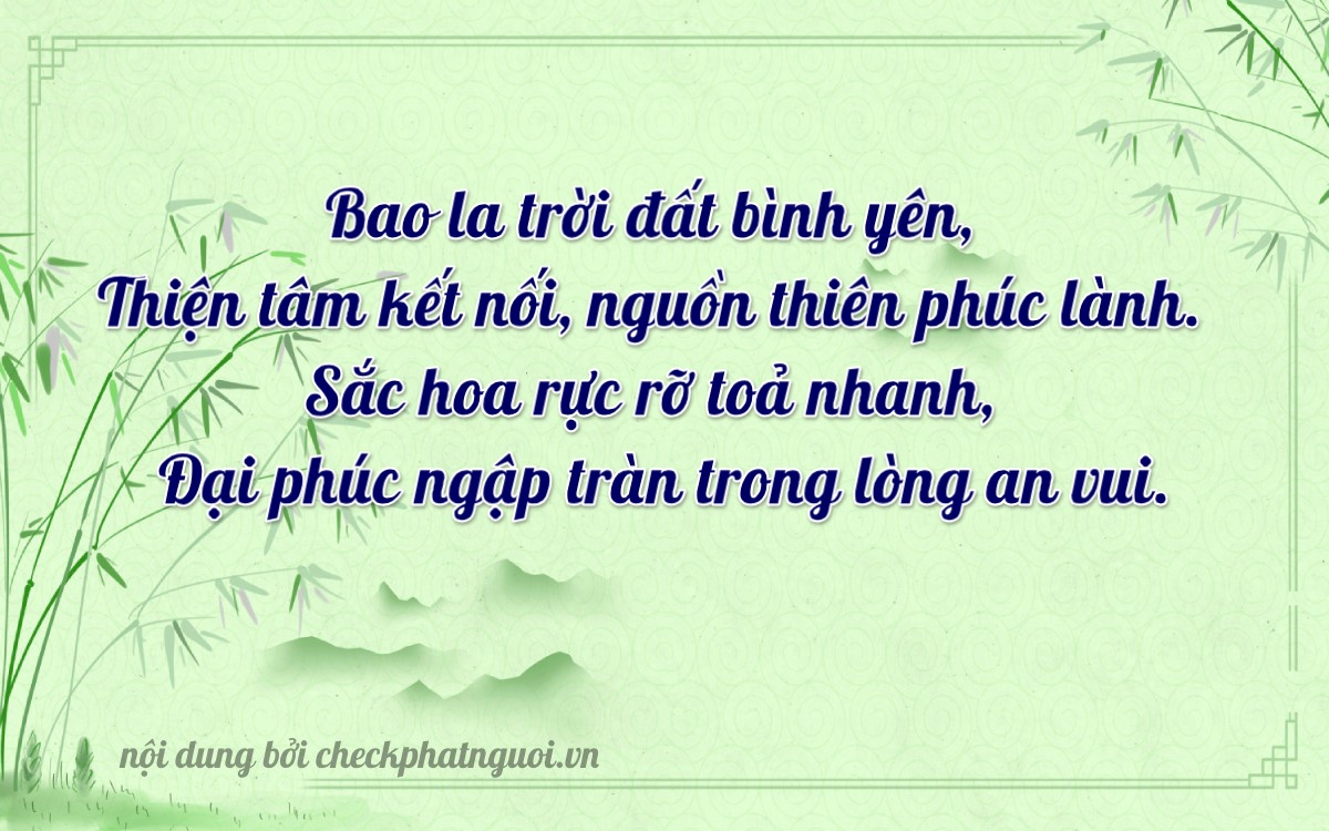 Bài thơ ý nghĩa cho <b>biển số 17AK-03849</b> tại website checkphatnguoi.vn