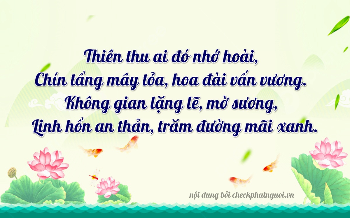 Bài thơ ý nghĩa cho <b>biển số 17AL-00020</b> tại website checkphatnguoi.vn