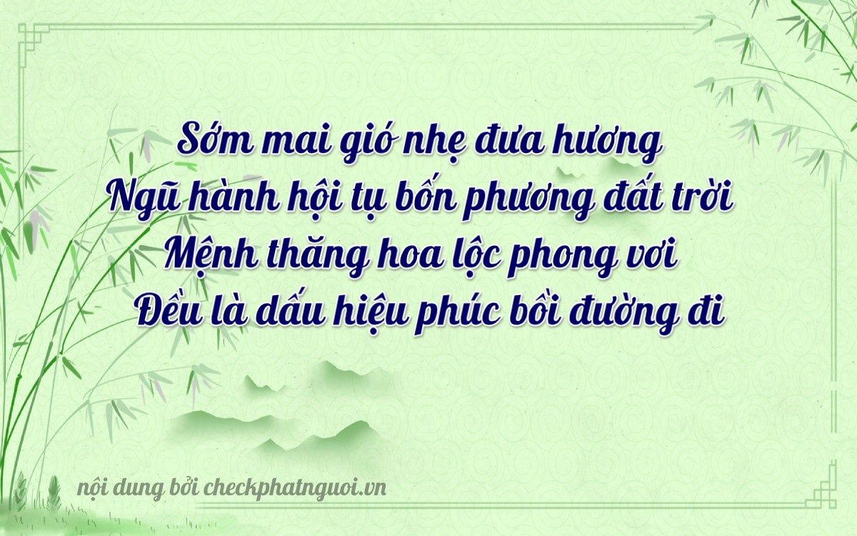 Bài thơ ý nghĩa cho <b>biển số 17B-02078</b> tại website checkphatnguoi.vn