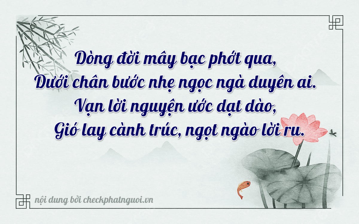 Bài thơ ý nghĩa cho <b>biển số 17B-02650</b> tại website checkphatnguoi.vn