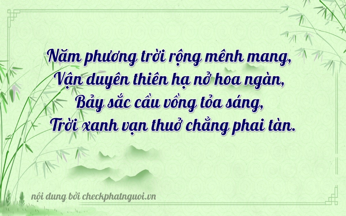 Bài thơ ý nghĩa cho <b>biển số 17B1-72275</b> tại website checkphatnguoi.vn