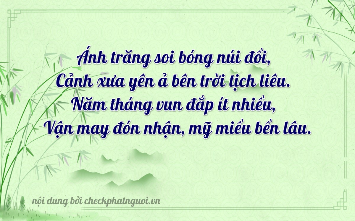 Bài thơ ý nghĩa cho <b>biển số 17B2-45179</b> tại website checkphatnguoi.vn