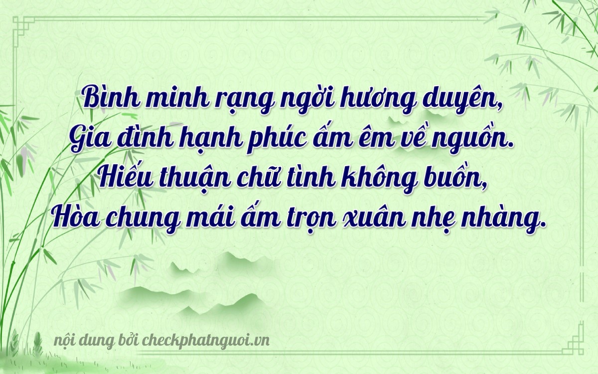 Bài thơ ý nghĩa cho <b>biển số 17B3-23207</b> tại website checkphatnguoi.vn